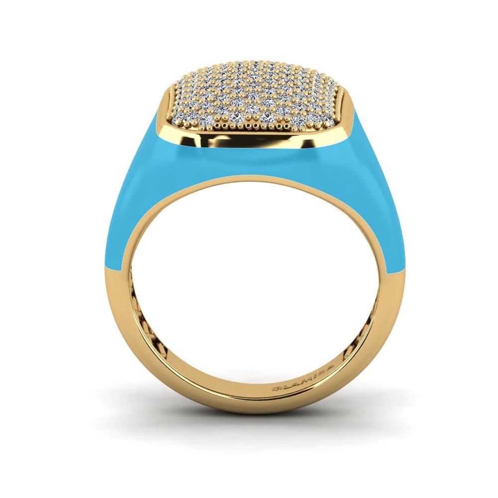 9ct Yellow Gold Ring Tqral Women