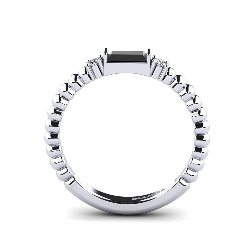 Baguette Black Onyx Women's Ring Trainhar