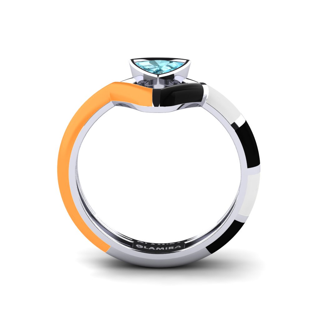 950 Platin Stapelbarer Ring Tranglo SET