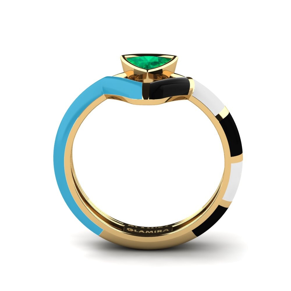 Emerald Stackable Ring Tranglo SET