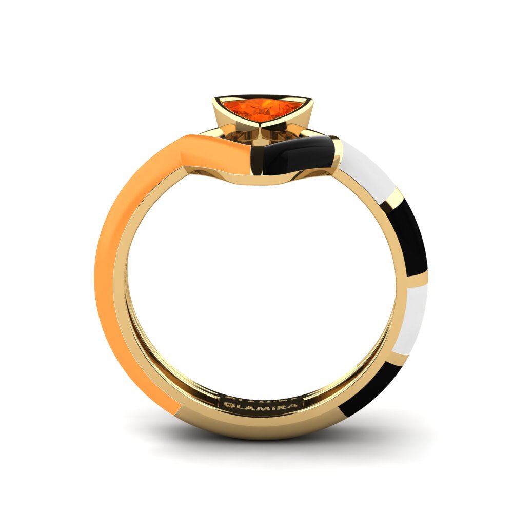 Feueropal Stapelbarer Ring Tranglo SET