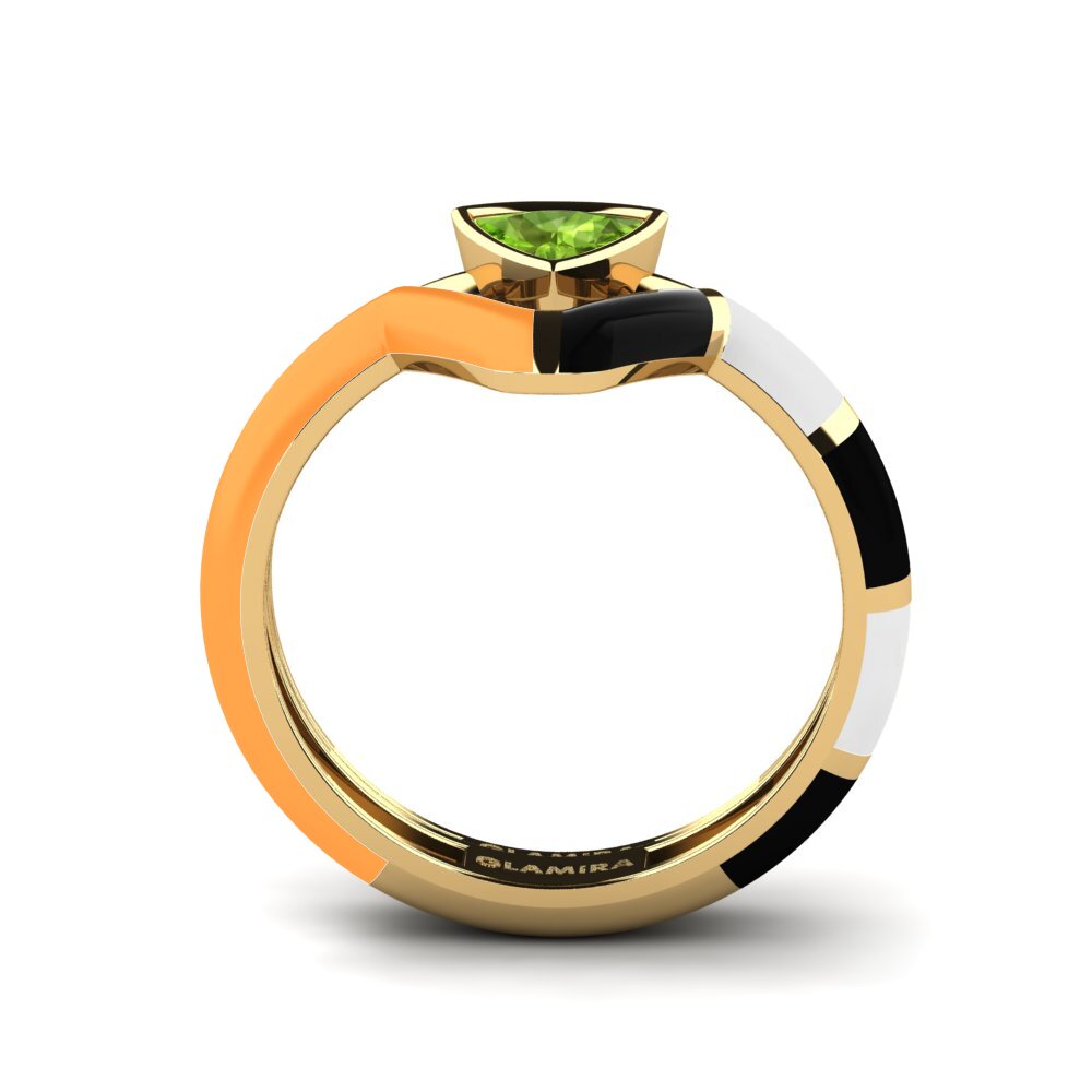 Peridot Stackable Ring Tranglo SET