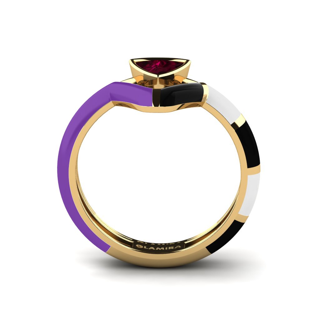 Rhodolite Garnet Stackable Ring Tranglo SET