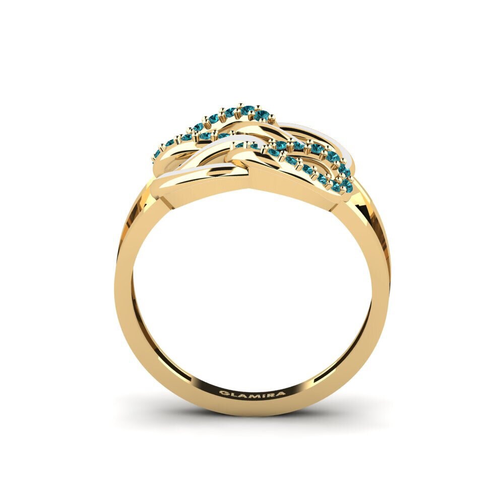 Diamante Azul Anel Tresna