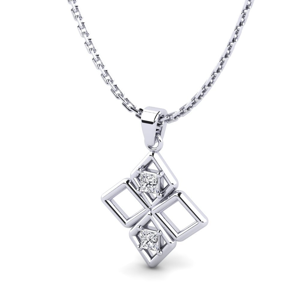 Compre Colgante de Mujer Trile en corte Princesa 0.1 Quilates 9k Oro ...