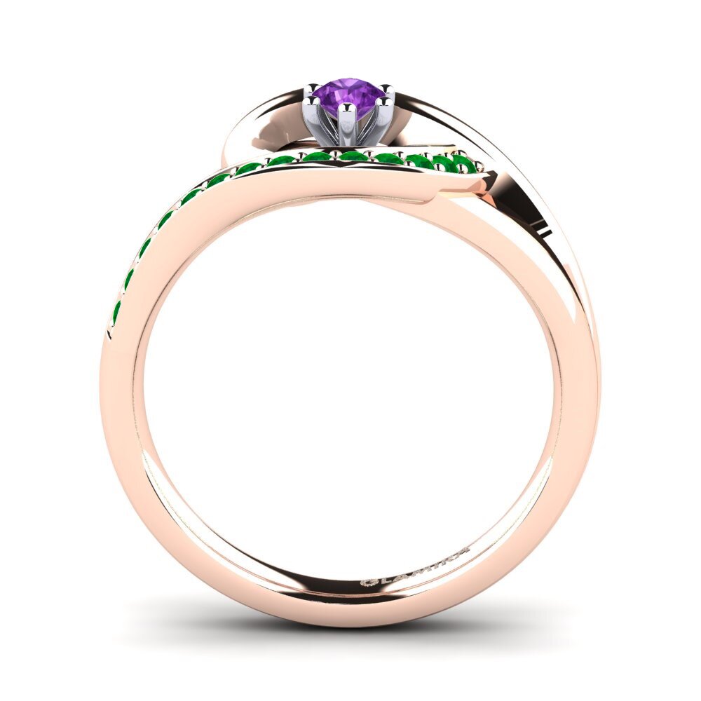 Amethyst Engagement Ring Trina 0.1 crt