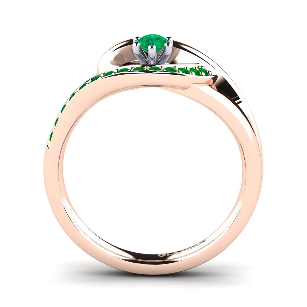 Emerald Engagement Ring Trina 0.1 crt