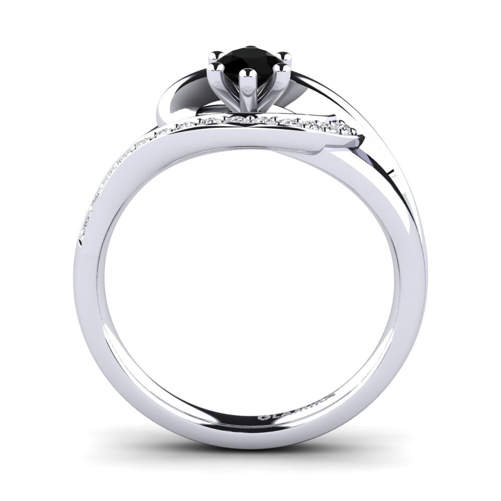 Black Diamond Engagement Ring Trina