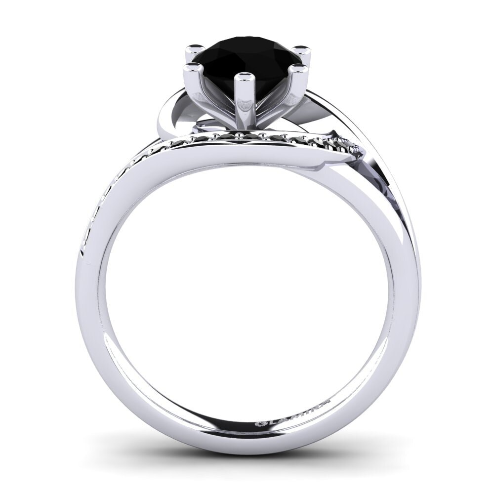 Black Diamond Engagement Ring Trina 1.0 crt