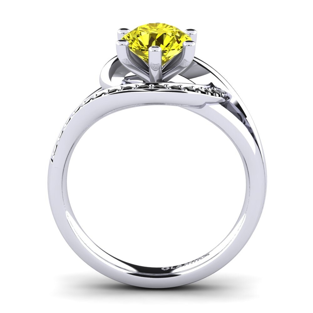Yellow Diamond Engagement Ring Trina 1.0 crt