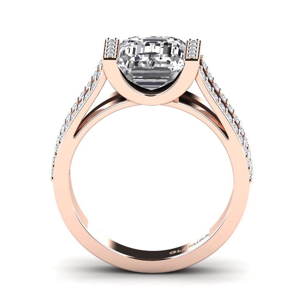 Rotgold 750 Verlobungsringe Trinetta