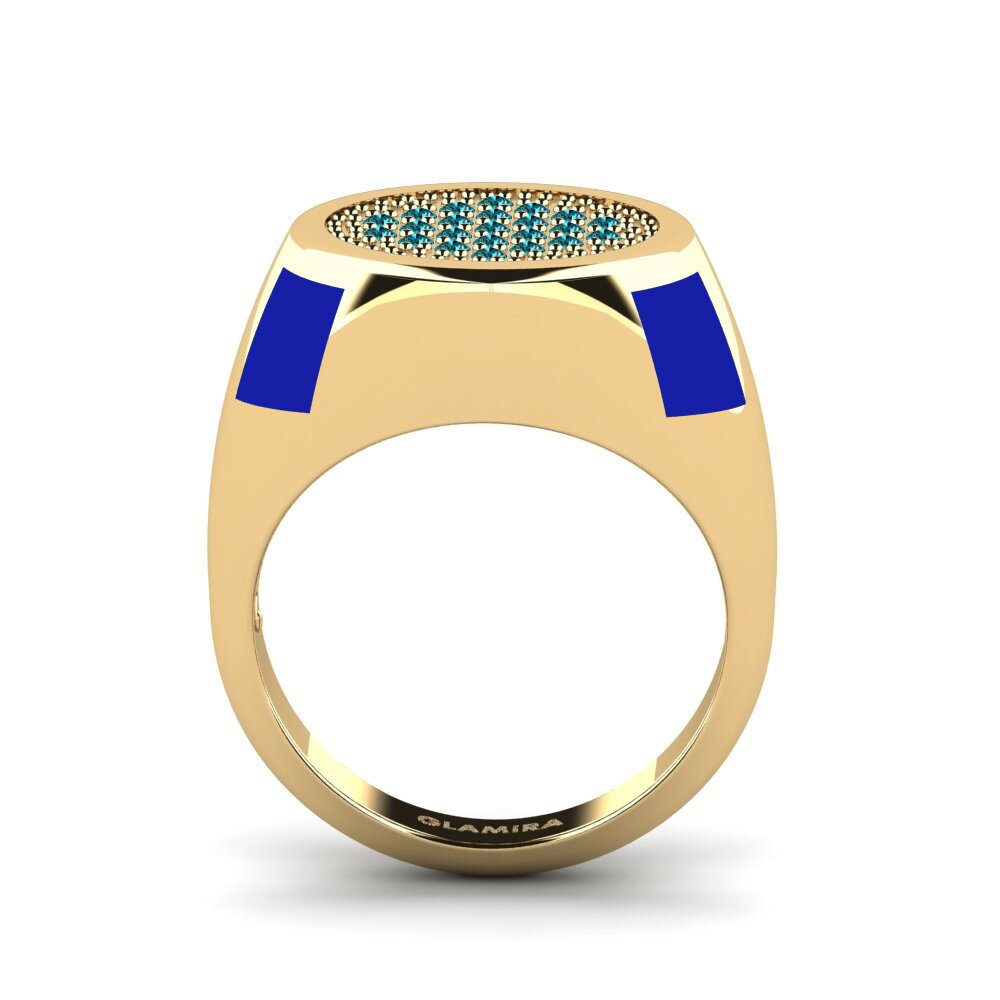 Blauer Diamant Pinker Ring Ttrund