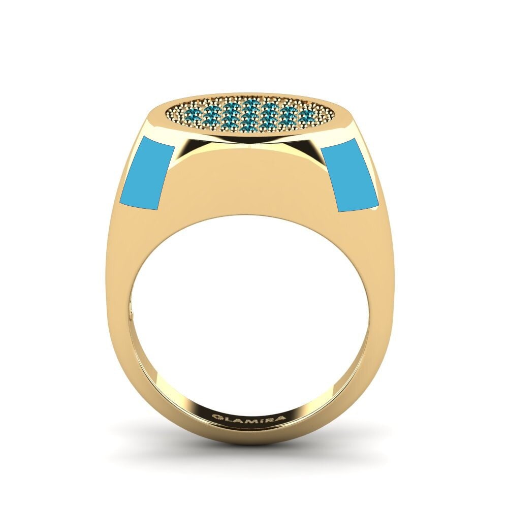 Blauer Diamant Pinker Ring Ttrund