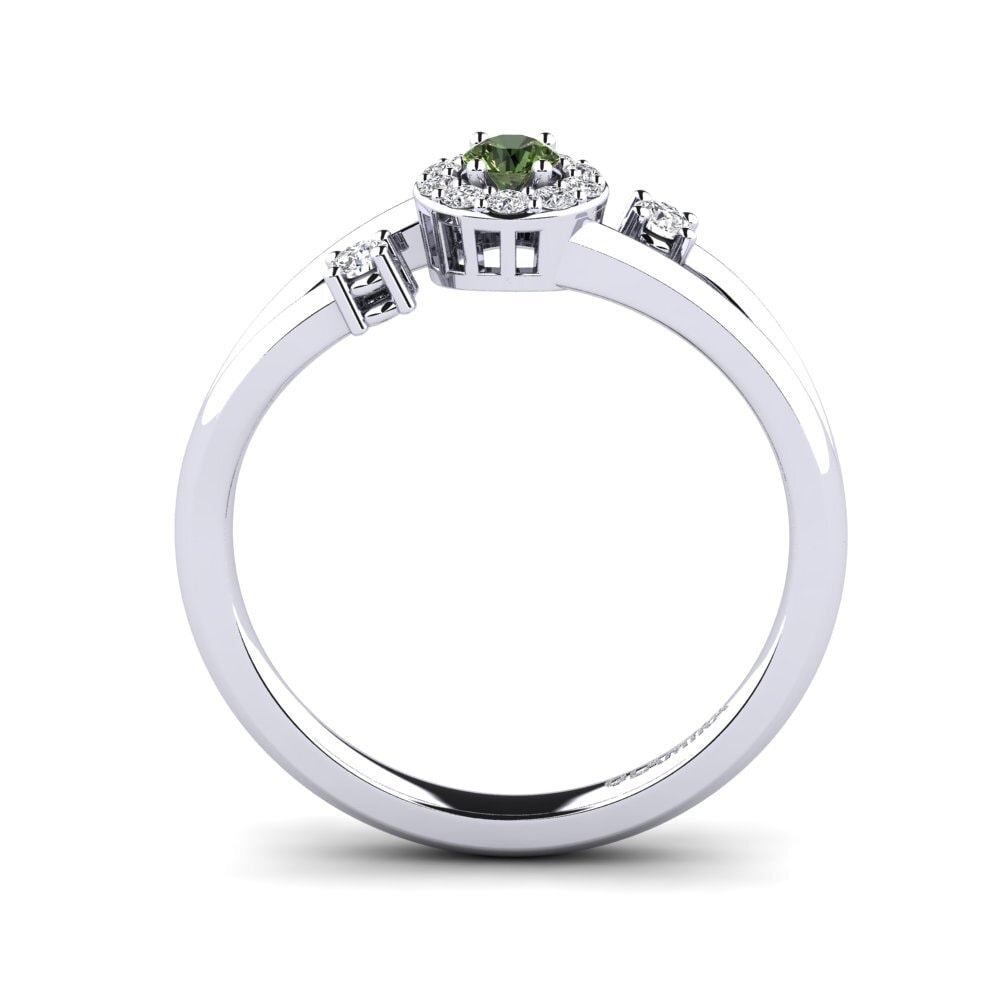 Zafiro Verde Anillo de compromiso Turtwig