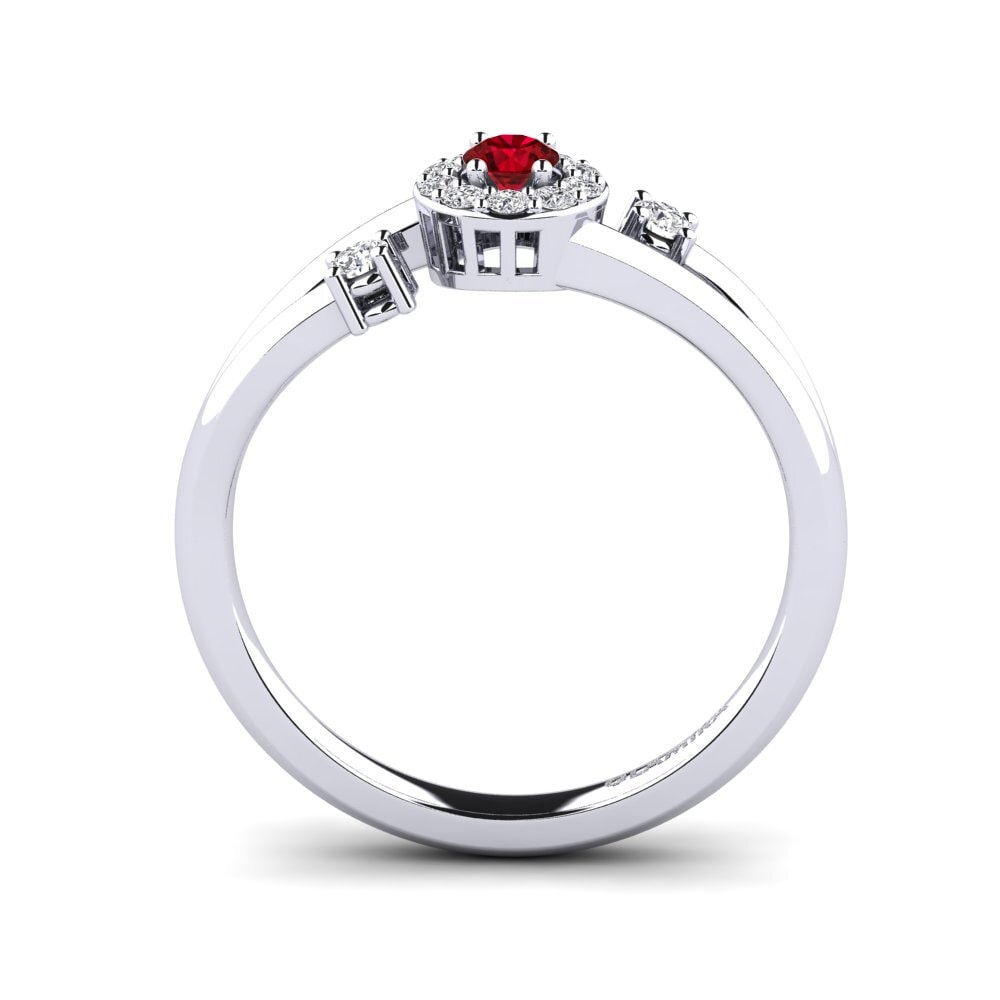 Red Zirconia Engagement Ring Turtwig