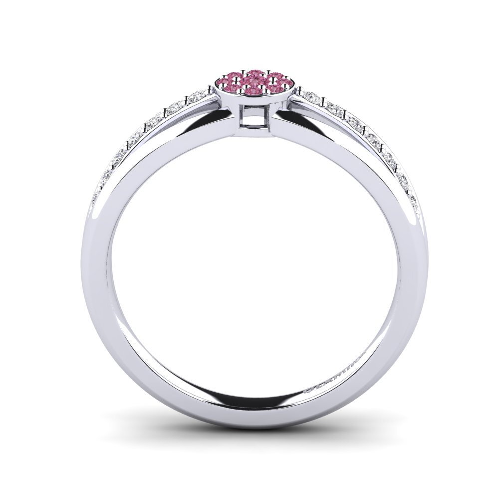 Rhodolite Garnet Engagement Ring Tynamo