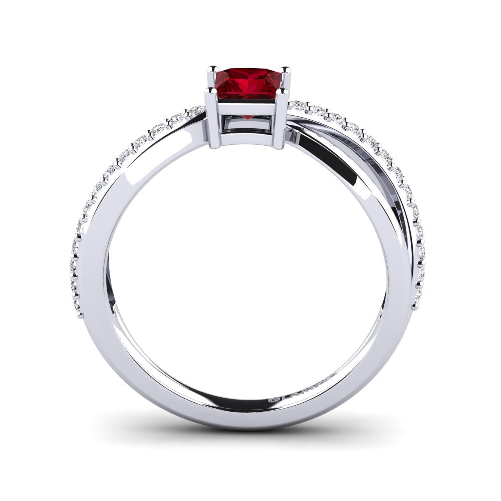 Red Zirconia Engagement Ring Tyrogue