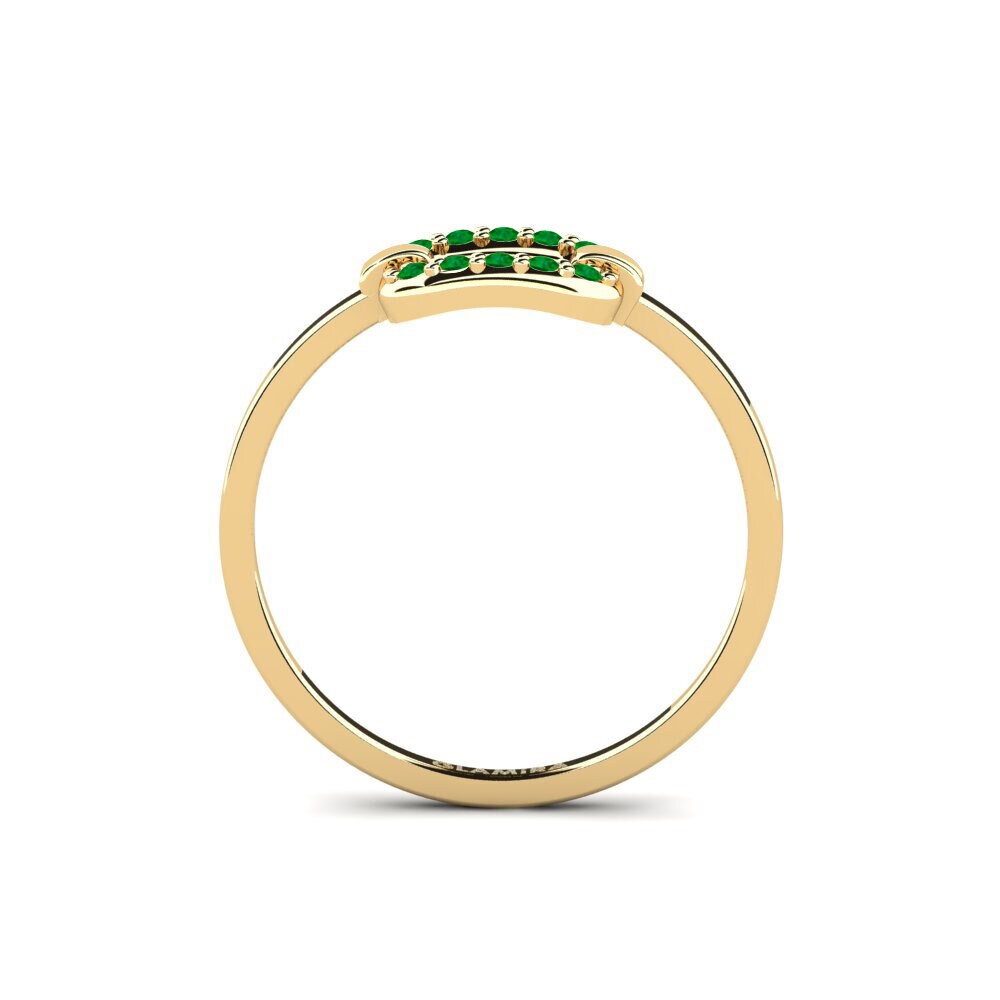Emerald Stackable Ring Uncumo