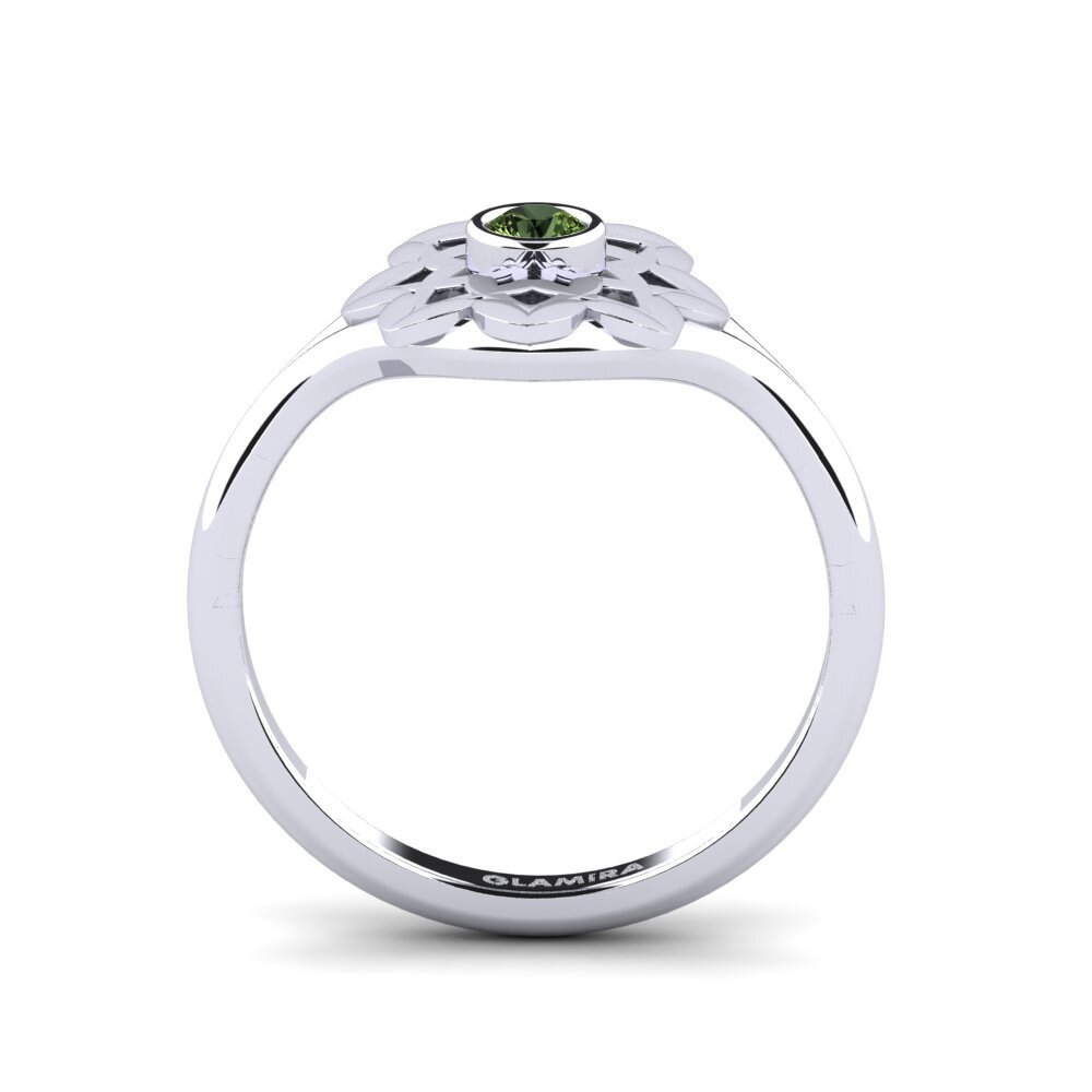 Green Sapphire Ring Unstrewed