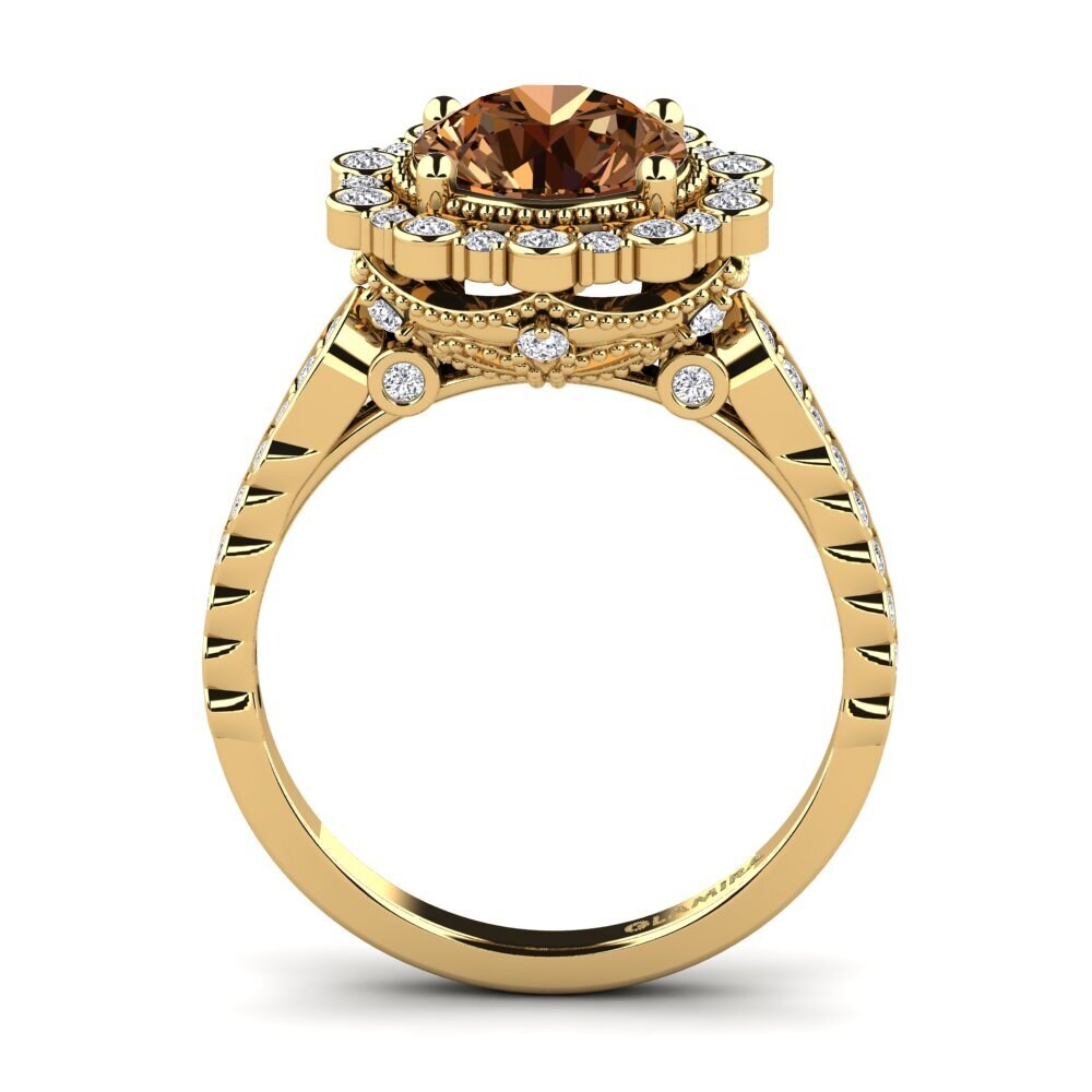 Brown Diamond Engagement Ring Marine