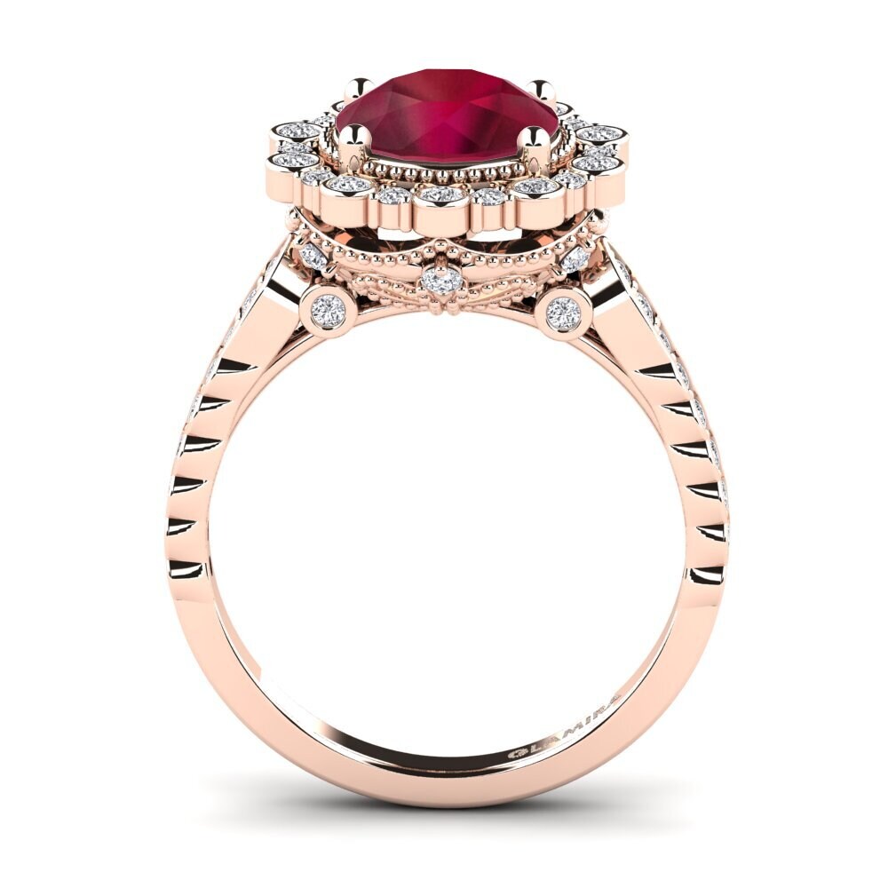 Rubin Verlobungsring Marine
