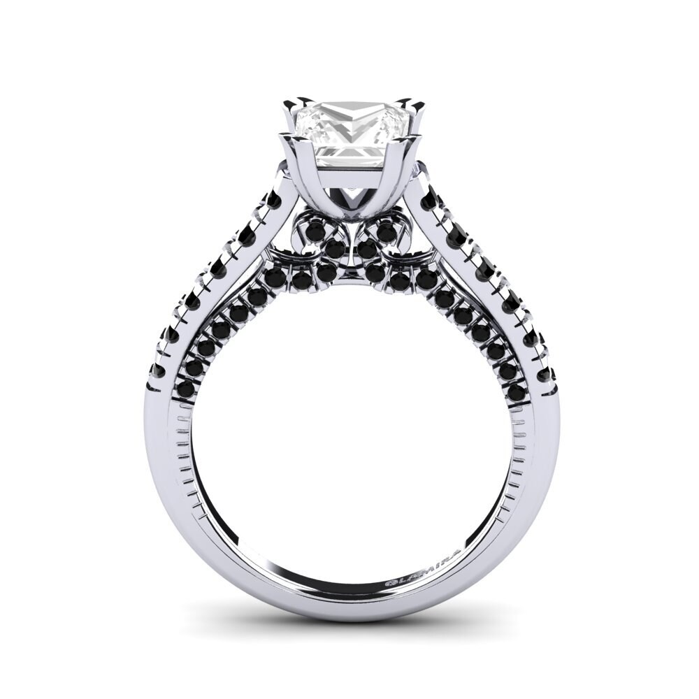Topacio blanco Anillo de compromiso Merlene