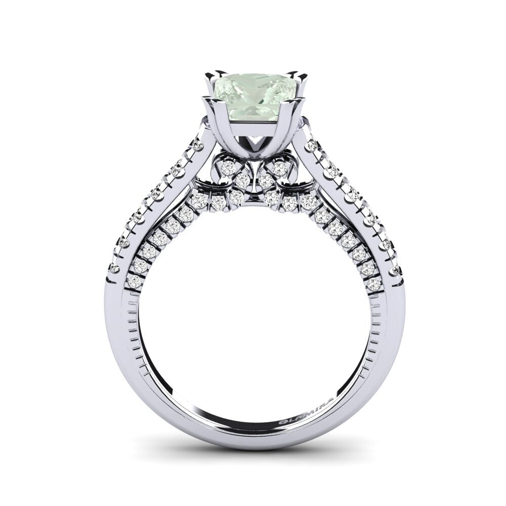 Amatista verde Anillo de compromiso Merlene