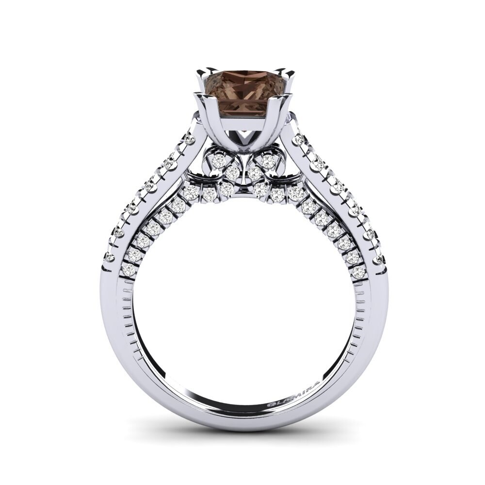 Smoky Quartz Engagement Ring Merlene