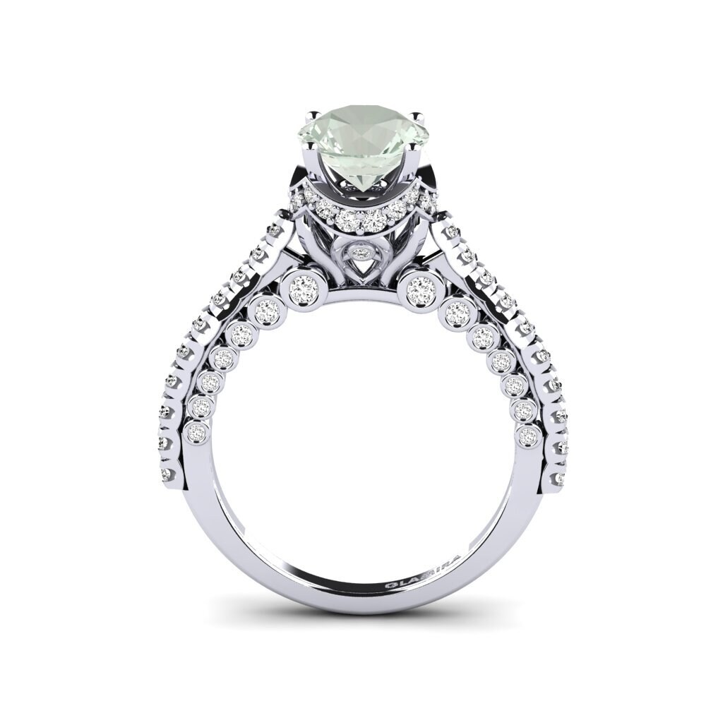 Amatista verde Anillo de compromiso Michell