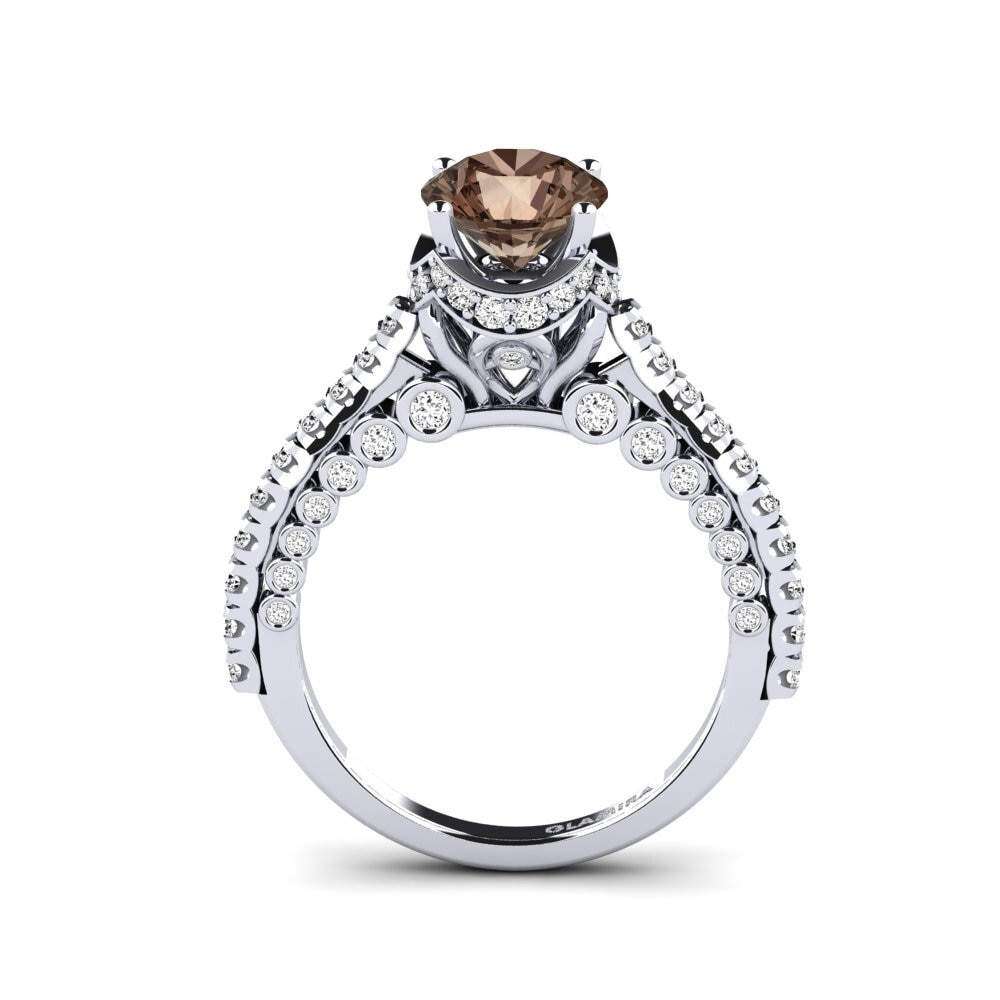 Smoky Quartz Engagement Ring Michell