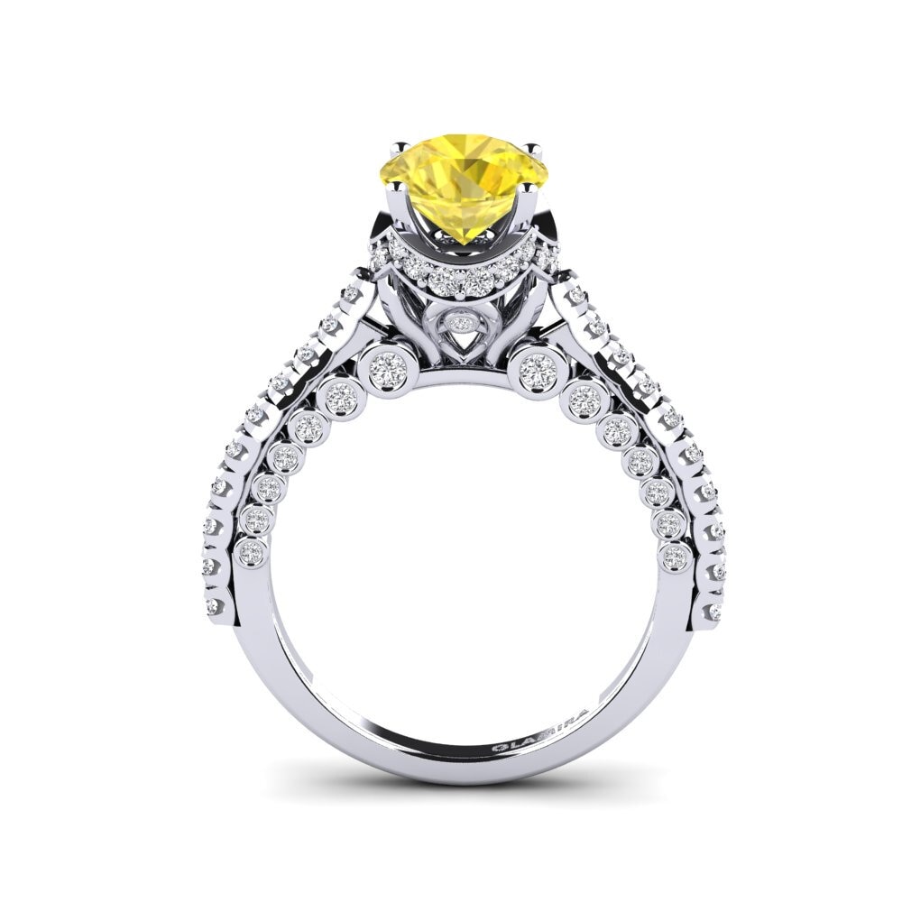 Yellow Sapphire Engagement Ring Michell