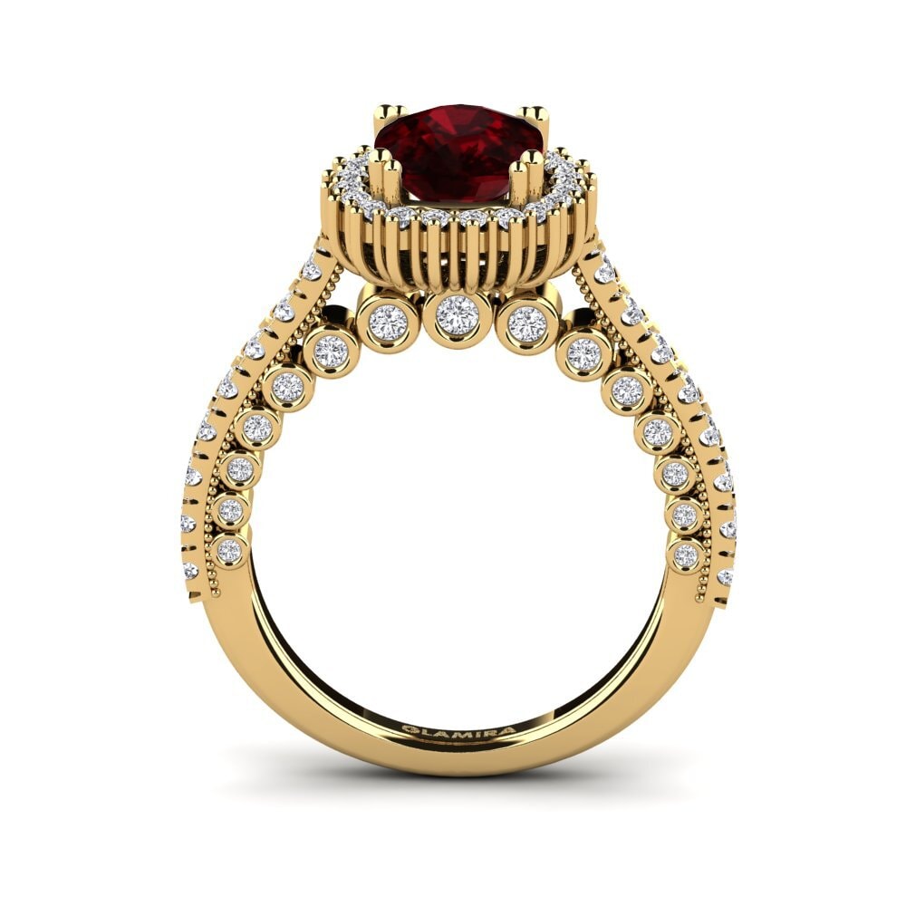 Garnet Engagement Ring Nanci