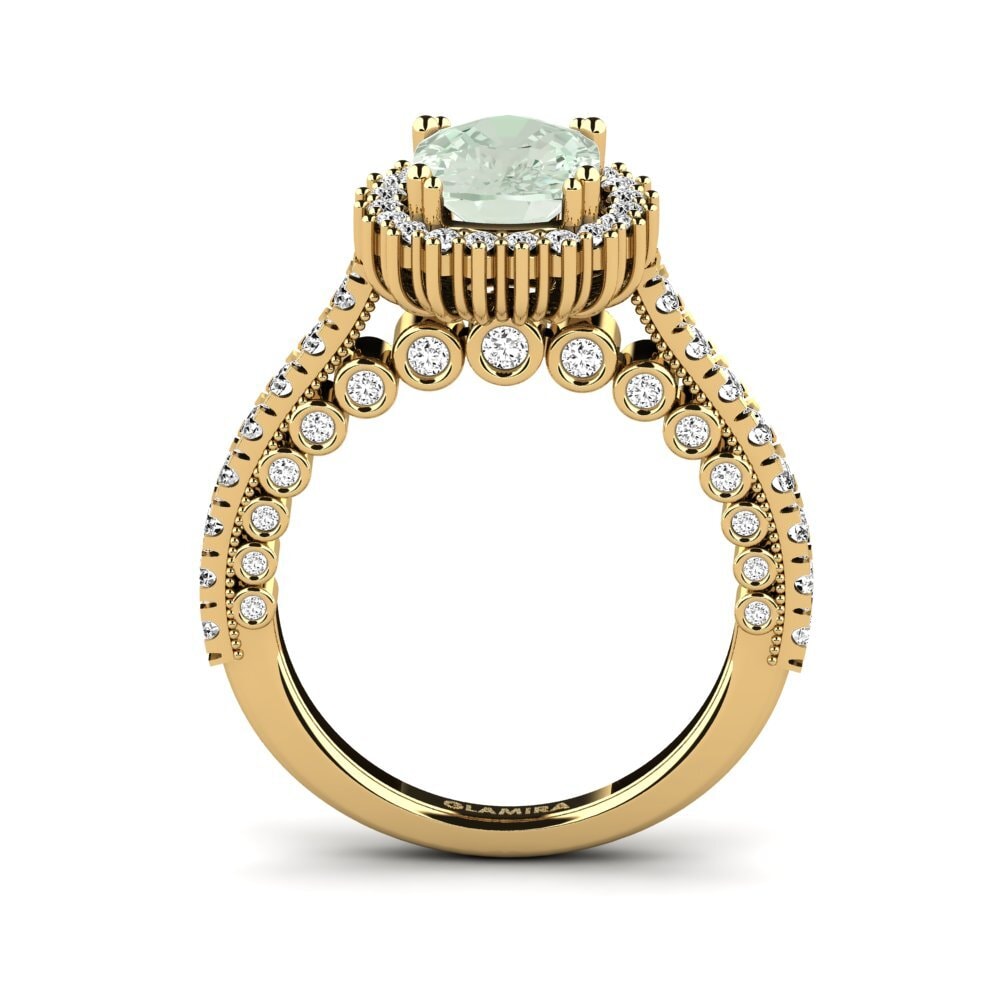 Amatista verde Anillo de compromiso Nanci