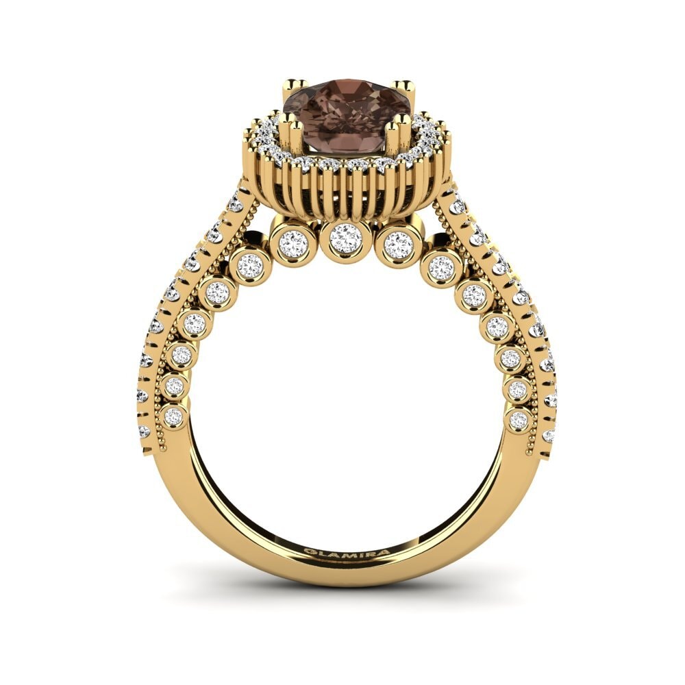 Smoky Quartz Engagement Ring Nanci