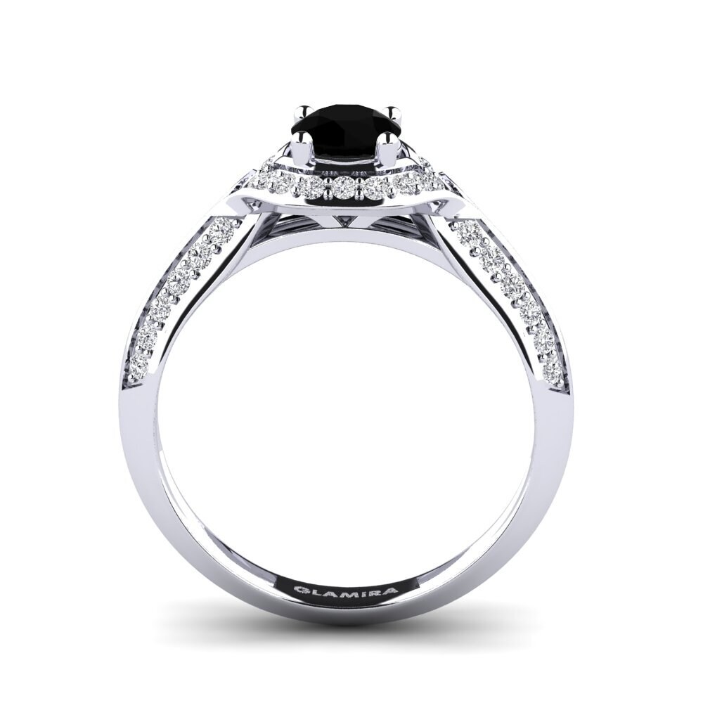 Black Diamond Engagement Ring Nga