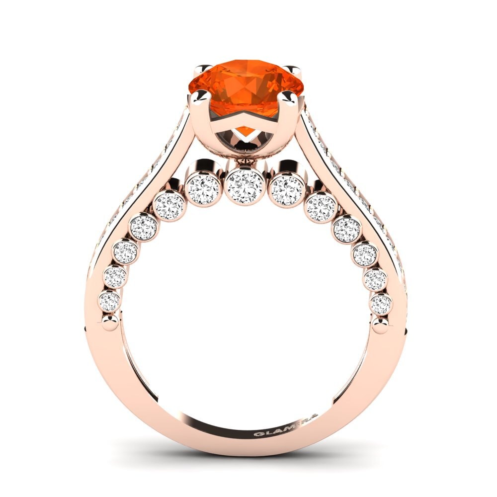 Ópalo Fuego Anillo de compromiso Sonja