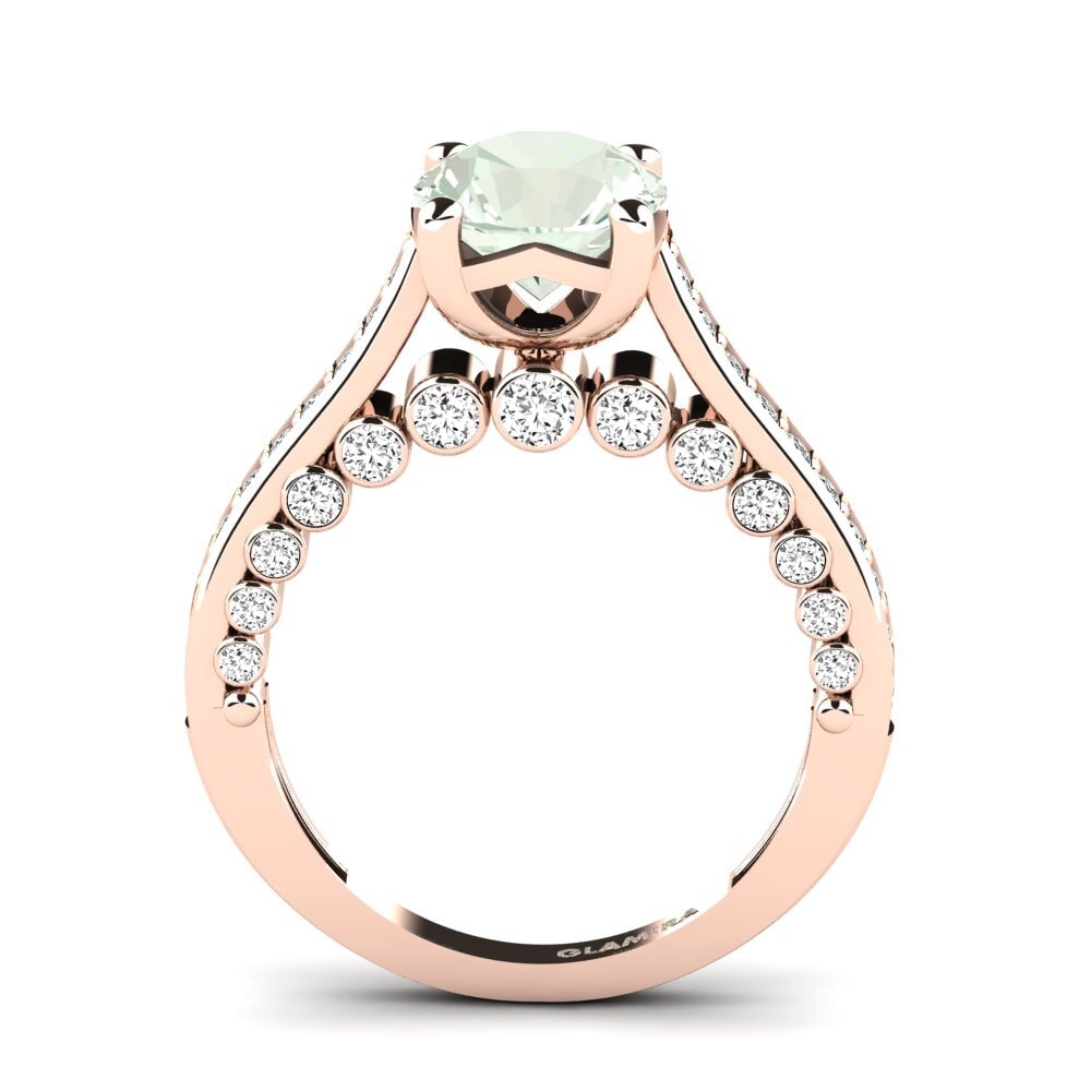Amatista verde Anillo de compromiso Sonja