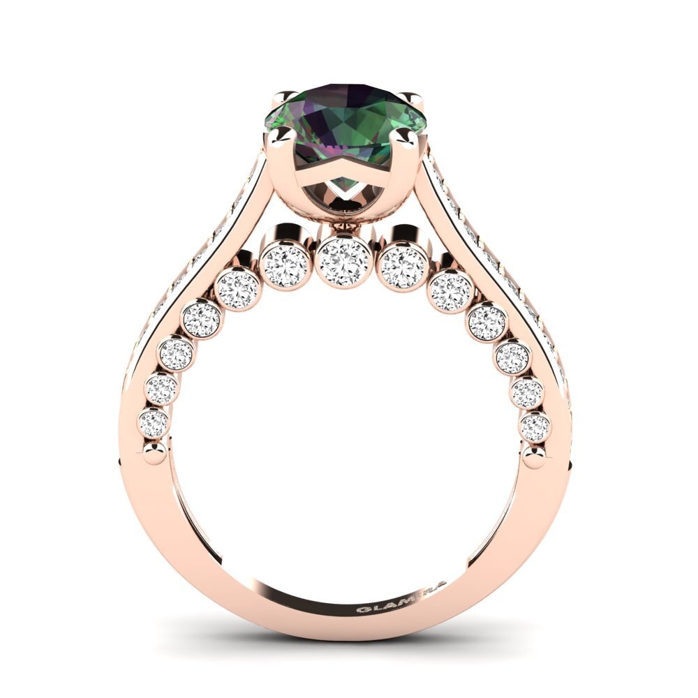 Topacio Místico Anillo de compromiso Sonja
