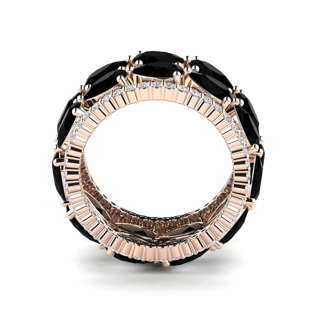 Onyx Noir Bague Yajaira