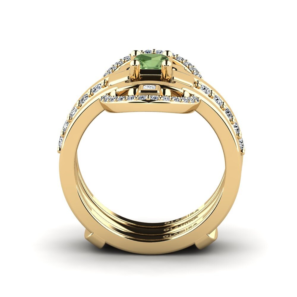 Zafiro Verde Anillo Urherixa - SET