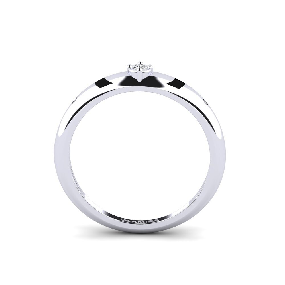 Or Blanc 14k Bague Valenza