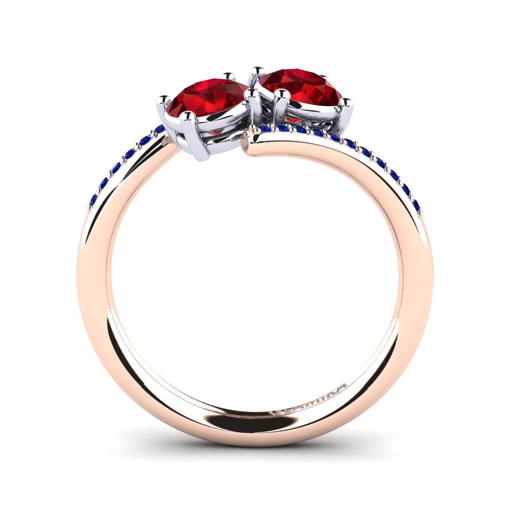 14k Rose & White Gold Ring Valeska