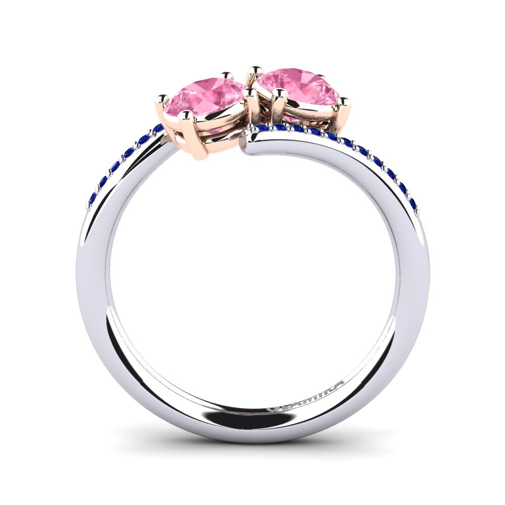 14k White & Rose Gold Ring Valeska