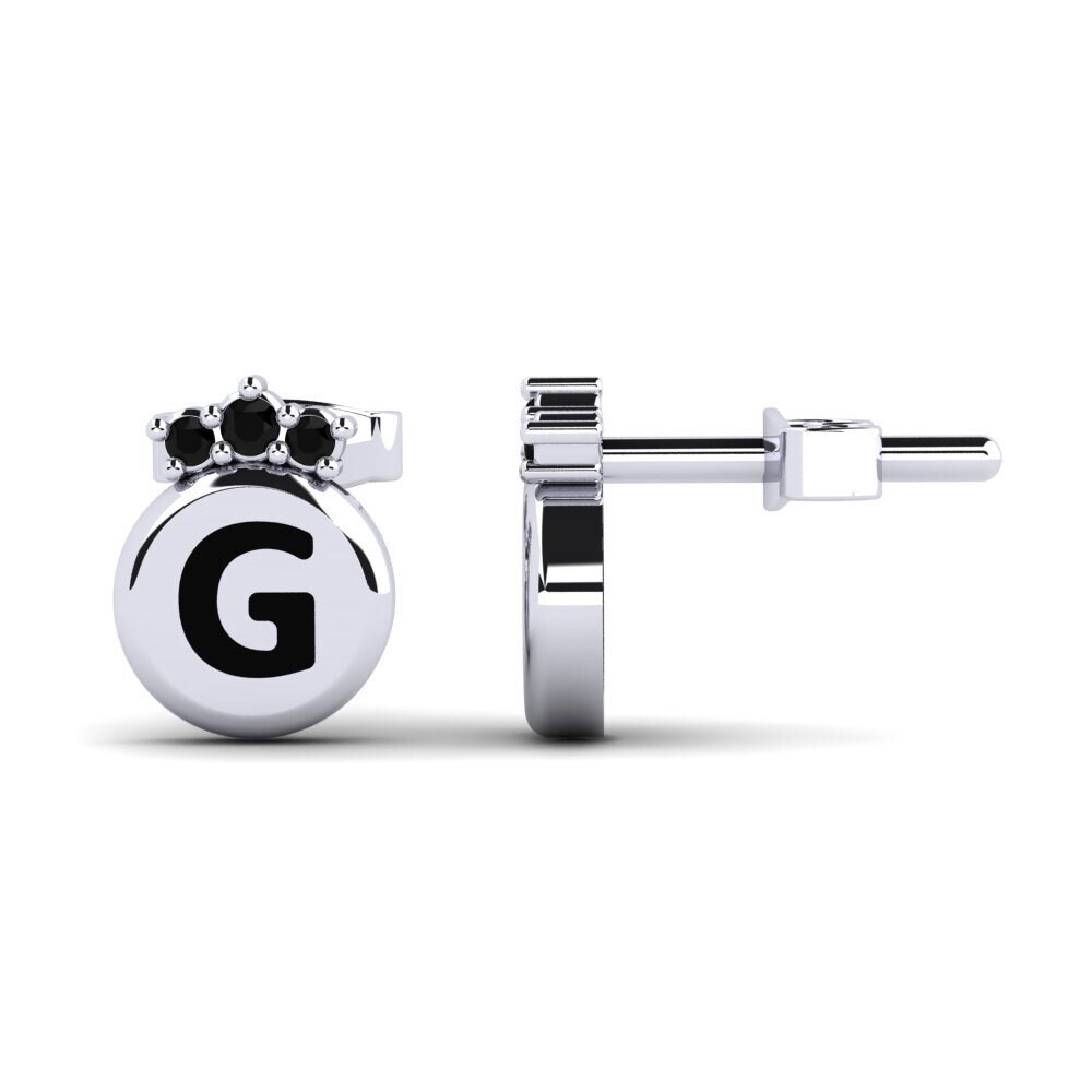 Black Sapphire Women's Earring Vanita G