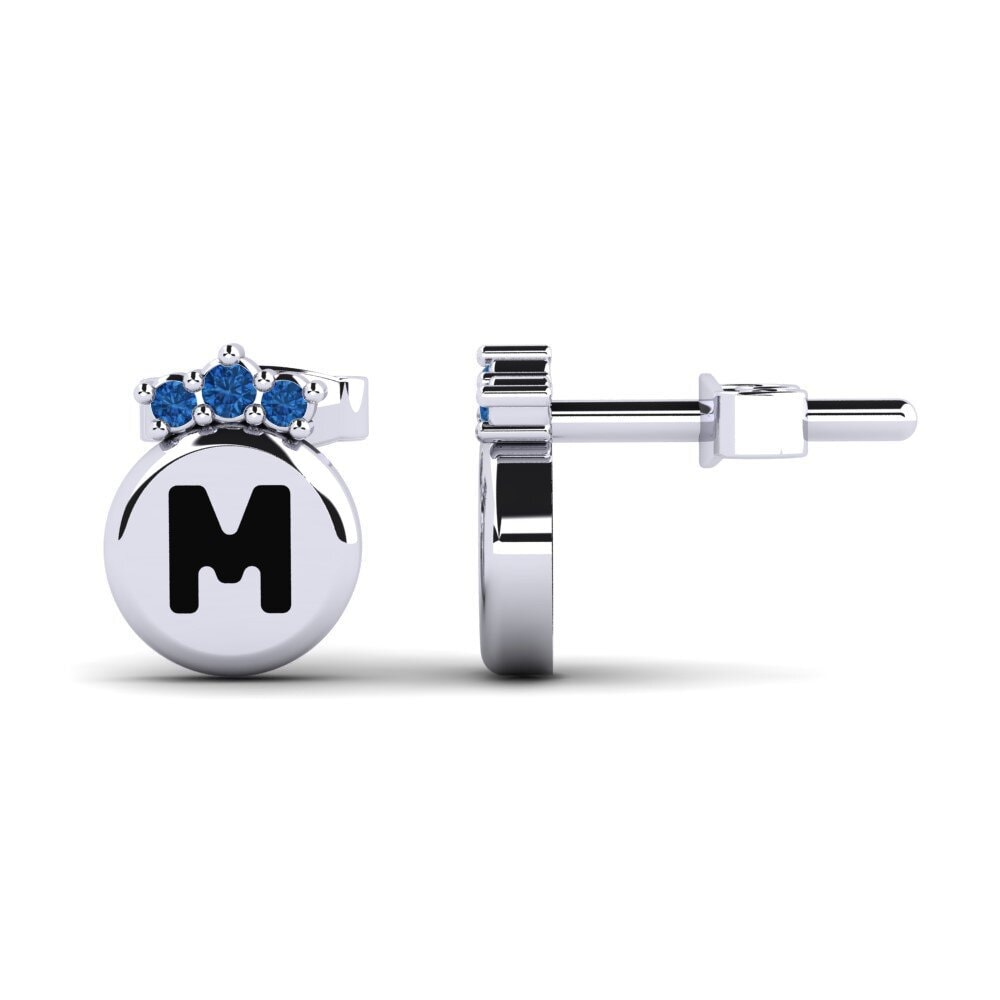 Dark Blue Zirconia Women's Earring Vanita M