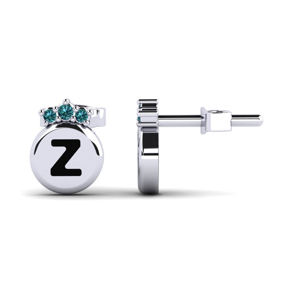 Blue Diamond Women's Earring Vanita Z