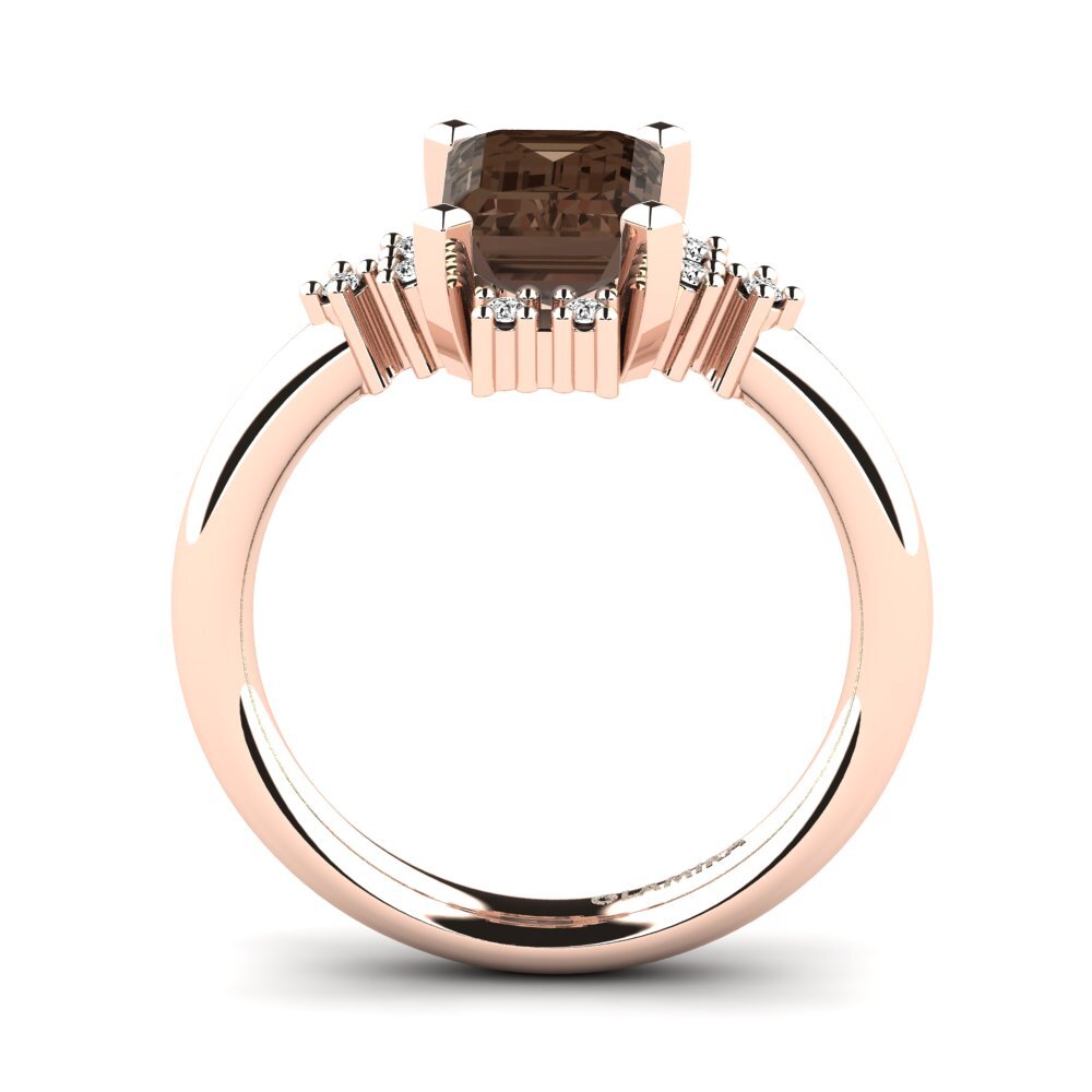 Smoky Quartz Engagement Ring Varese
