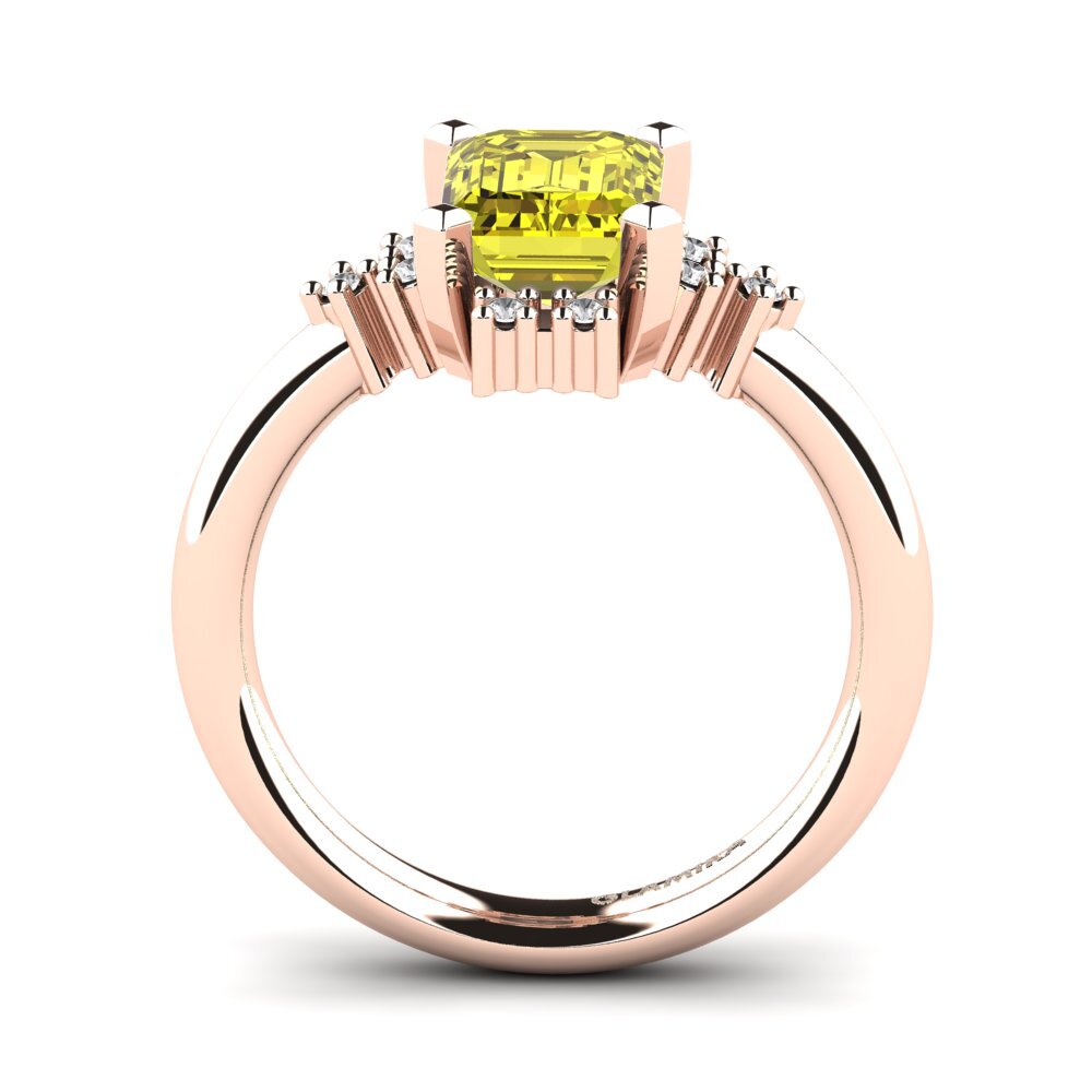 Yellow Diamond Engagement Ring Varese