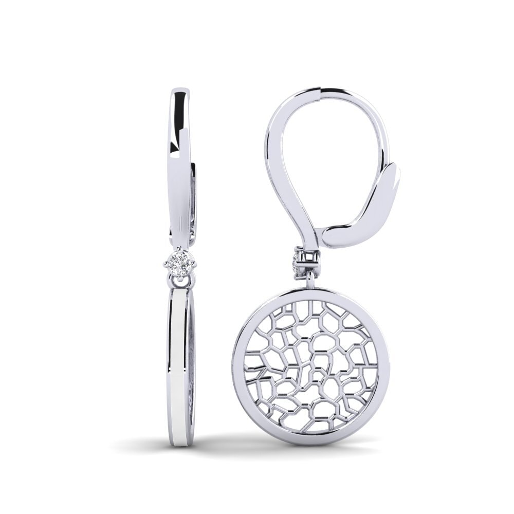 Diamante cultivado en laboratorio Pendiente de mujer Vasculaire