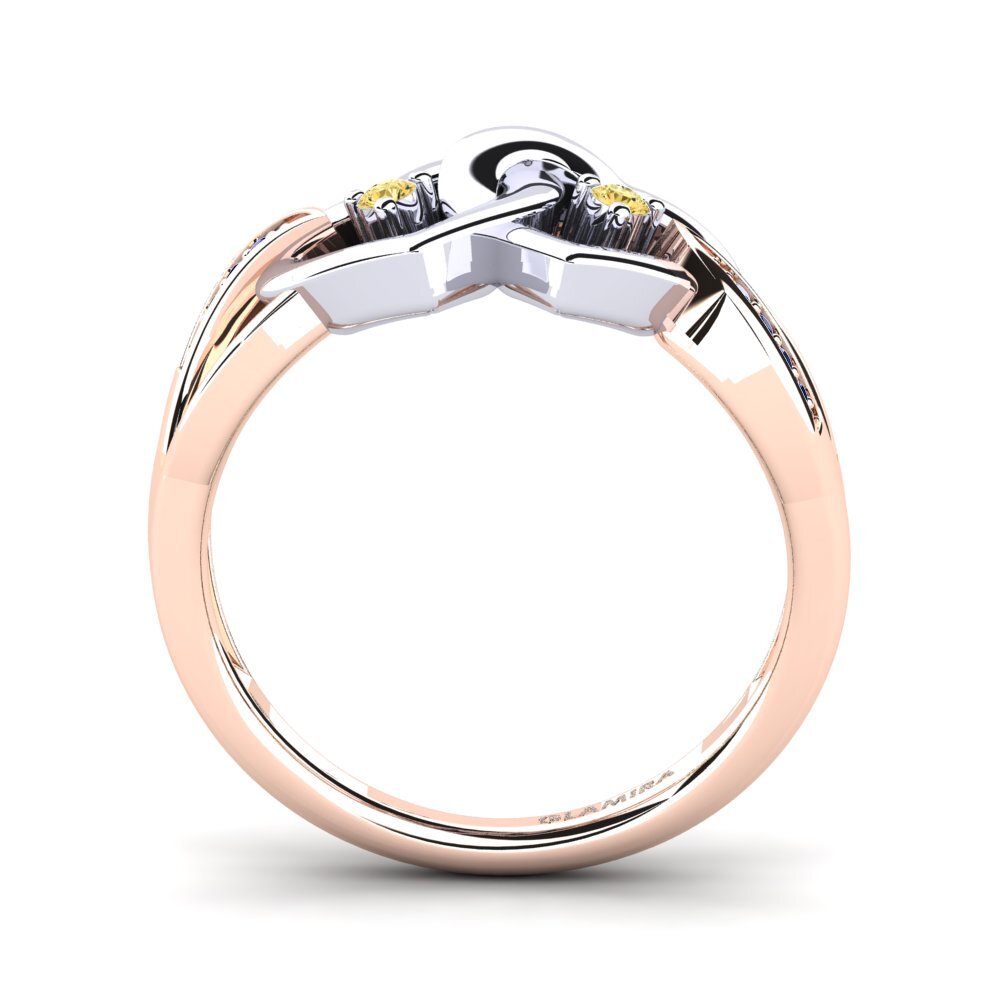 14k Rose & White Gold Ring Vaudis